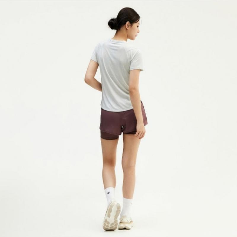 New Balance Футболка Kqj Nbnee2p232 15 женская спортивная футболка для бега с коротким рукавом  