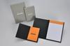 Rhodia Hardcover Notepad No. 16 (A5), Black (Block Rhodia No. 16 with Orange, 80 Sheets, 5mm Grid) RHODIA cf-rdhc16bk