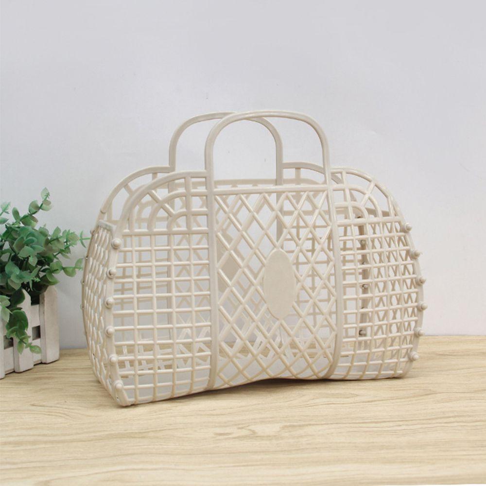 Portable Summer Handbag Home Organizer Washing Storage Basket Women Bath Basket Laundry Basket