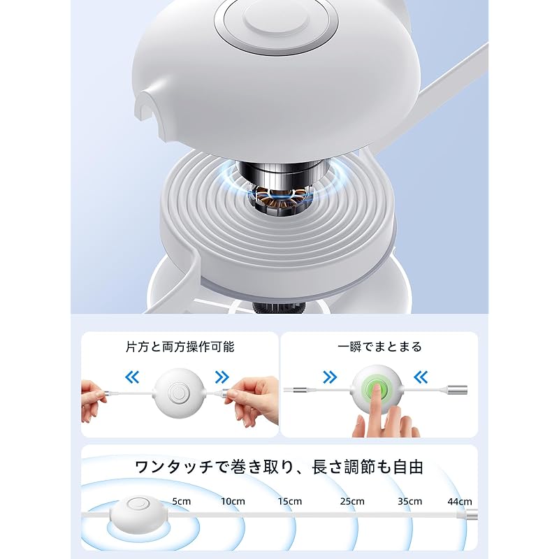 3in1 Charging Cable Roll-up Type Aioneus Set of 2 Multi Charging Cable iPhone Reel USB Type C Cable Micro Usb Cord 14 13 Pro Max 12 XR Galaxy S22+ S21