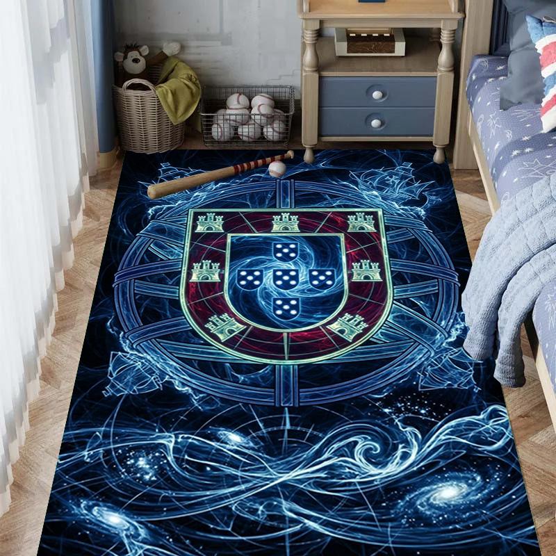 Portuguese Heritage Emblem carpet Living room and bedroom mats Home Decor Christmas gifts Office chair cushion Bathroom mat
