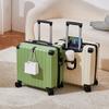 18-дюймовый чемодан для женщин, небольшой и легкий 20-дюймовый чемодан, подходящий для посадки на борт, мужской небольшой багаж, дорожный чемодан с паролем, кожаный чемодан