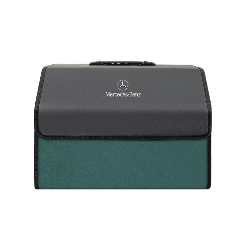 MEA4 Car Trunk Storage Box High-capacity Leather Organizer Case For Mercedes-Benz GLC X253 X254 C-Class W205 W206 A-Class W177 GLA GT