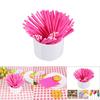100 Pcs/Set Colorful Lollipop Sticks Cake Pop Sticks for Candy Chocolate 10cm Pink