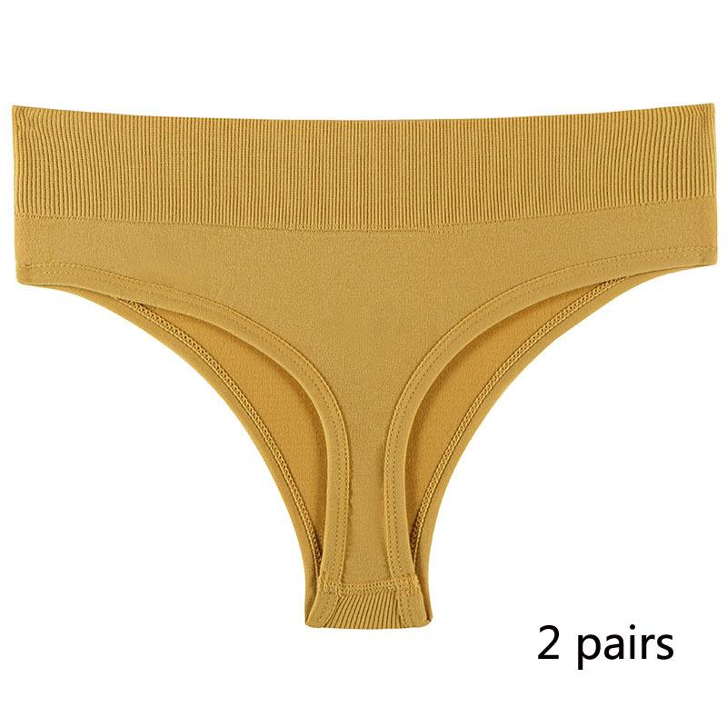 Спортивное нижнее белье для девочек, бесшовные сексуальные невидимые трусики со средней талией для девочек, однотонные удобные спортивные трусики с надписью «T» для женщин