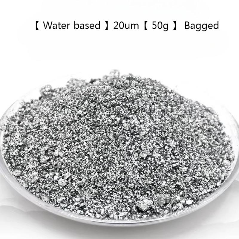 50g Imitation Electroplated Metallic Silver Slurry/DIY Engraving and Tracing Characters Gypsum Paint Crafts Wet Silver Powder