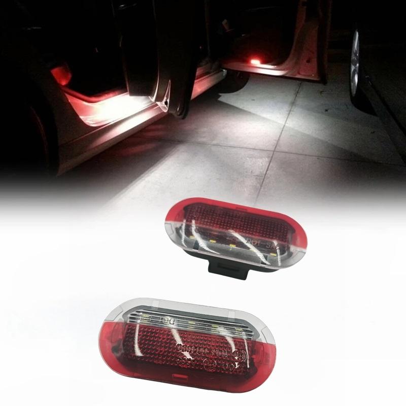 AAAJD1 LED Courtesy Door lamp Welcome Footwell Light for VW Golf MK4 Beetle Cabrio Jetta Bora Polo Sharan Vento Touran Skoda Octavia