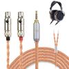 Okcsc ZT16 Headphone Cable Compatible with LCD Series Replacement Cable for Earphones and Headphones 16 Core Pure Copper For Audeze Compatible with