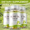 Extra Virgin Olive Oil Capsules, 1000mg, natural plant-based nutrition, immune support, suitable for adults.