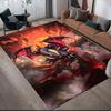 Charmander Pokemon2 Square Area Rug, Non-Slip Floor Mat for Living Room, Perfect Gift for Pokemon Fans