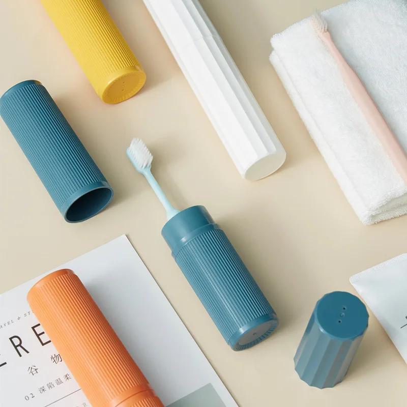 Футляр для хранения зубной щетки Дорожный портативный стаканчик для туалетных принадлежностей Стаканчик для полоскания рта Держатель для зубной щетки Набор стаканчиков для полоскания рта