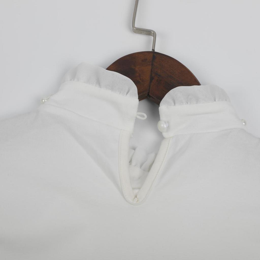 Весенне-осенне-зимняя блузка для девочек, рубашки для маленьких школьников, топы для девочек, хлопковая кружевная детская рубашка с длинными рукавами, детская одежда