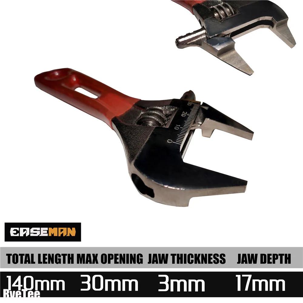 3 мм Ультратонкий Регулируемый Гаечный Ключ Сантехнические Автомобильные Инструменты для Механика Монтажника Электрика Ручные Инструменты Мини Ванная Комната Ключ 2025