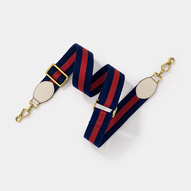 Европейско-американская широкая плетеная сумка для камеры с головой тигра G и регулируемым красно-зелено-синим ремешком