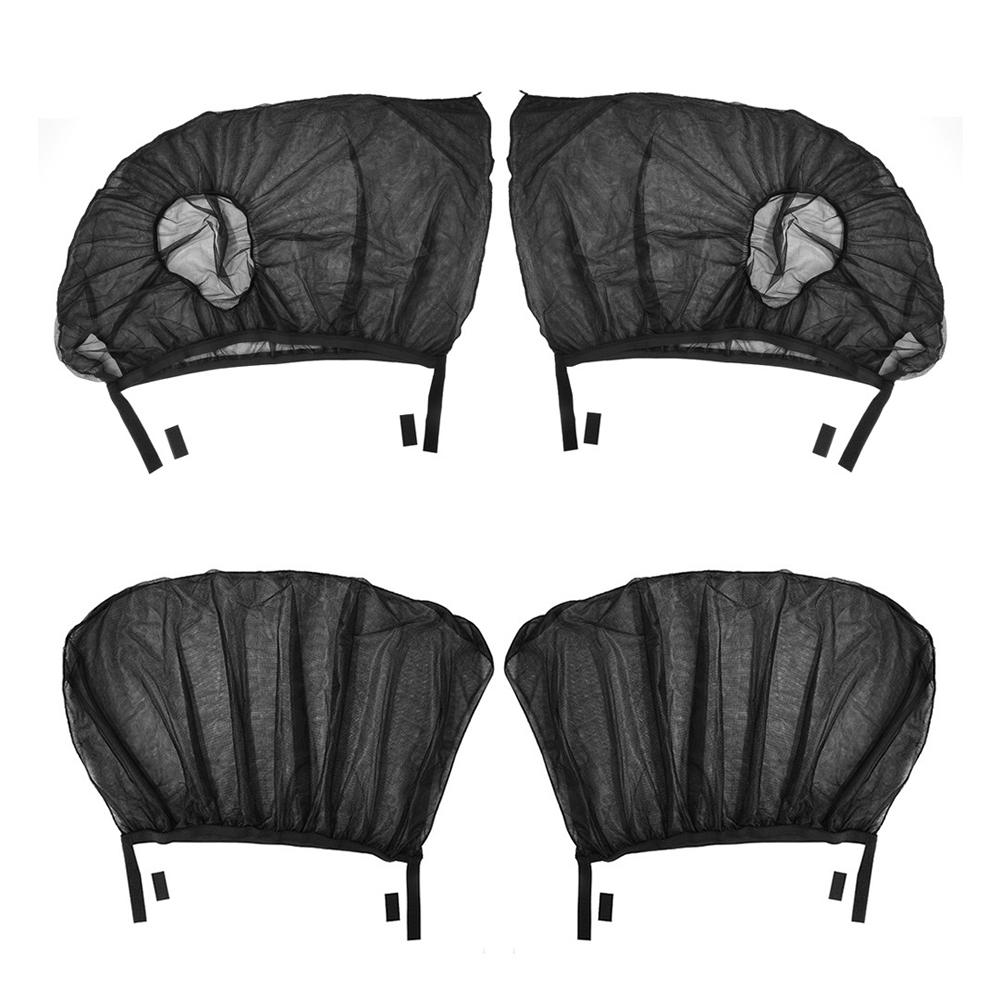 Универсальный солнцезащитный козырек для бокового окна автомобиля, передняя + задняя сетка, противомоскитный солнцезащитный козырек, двойной анти-УФ-автомобиль