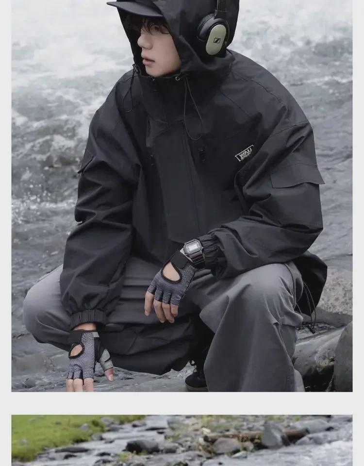 Мужская ветрозащитная водонепроницаемая куртка Mountain Outdoor — модная функциональная рабочая одежда в американском стиле для весны и осени