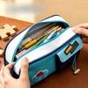 School start season large-capacity pencil case with elegant appearance for primary school students multi-layer stationery bag with drawstring
