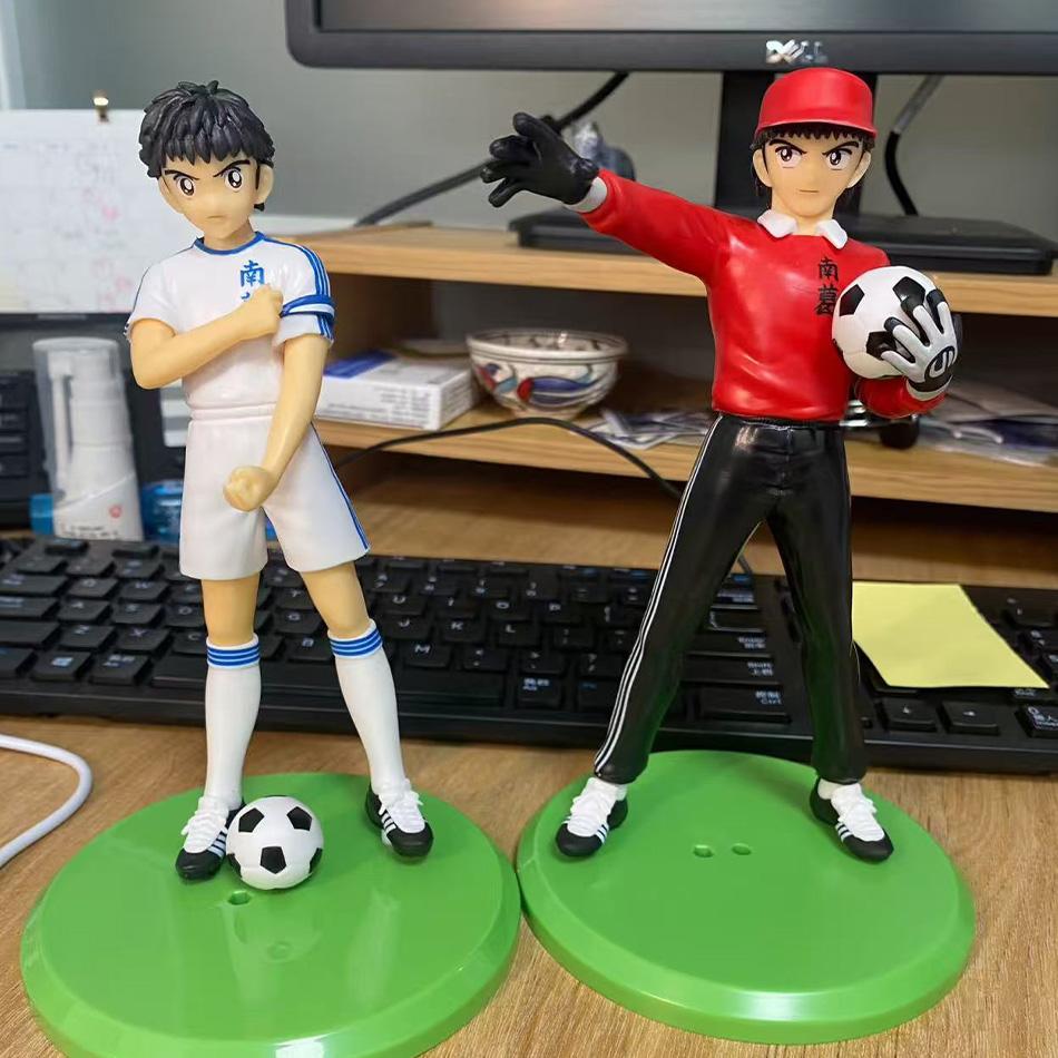 18cm Captain Tsubasa Animation Figure Ozora Tsubasa Action Figures Hyuuga Kojirou/Wakabayashi Genzou Figurine Collector Miniature Playthings