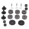 21-Piece Cymbal Felt Set, Clutch Bracket Tube Drum Accessories, Fiber Felt, Specially Designed for Fixing C-Pieces On Drums