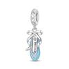 DIY Pendant Accessories Blue Oil Drop Bow Beaded Bracelet Necklace Set