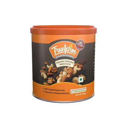 Смесь орешков жареных (300 г), Organic Roasted Mixed Nuts,  Truefarm