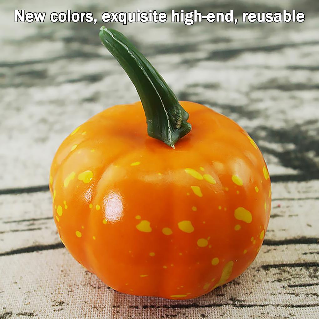 Halloween Artificial Pumpkin Simulation Vegetable Home Office Hotel Decor Foam Pumpkin