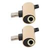 2Pcs USB C to 3.5mm Audio Adapter 2 in 1 Type C 3.5mm Listening Music While Charging Durable ABS USB C to Audio Jack