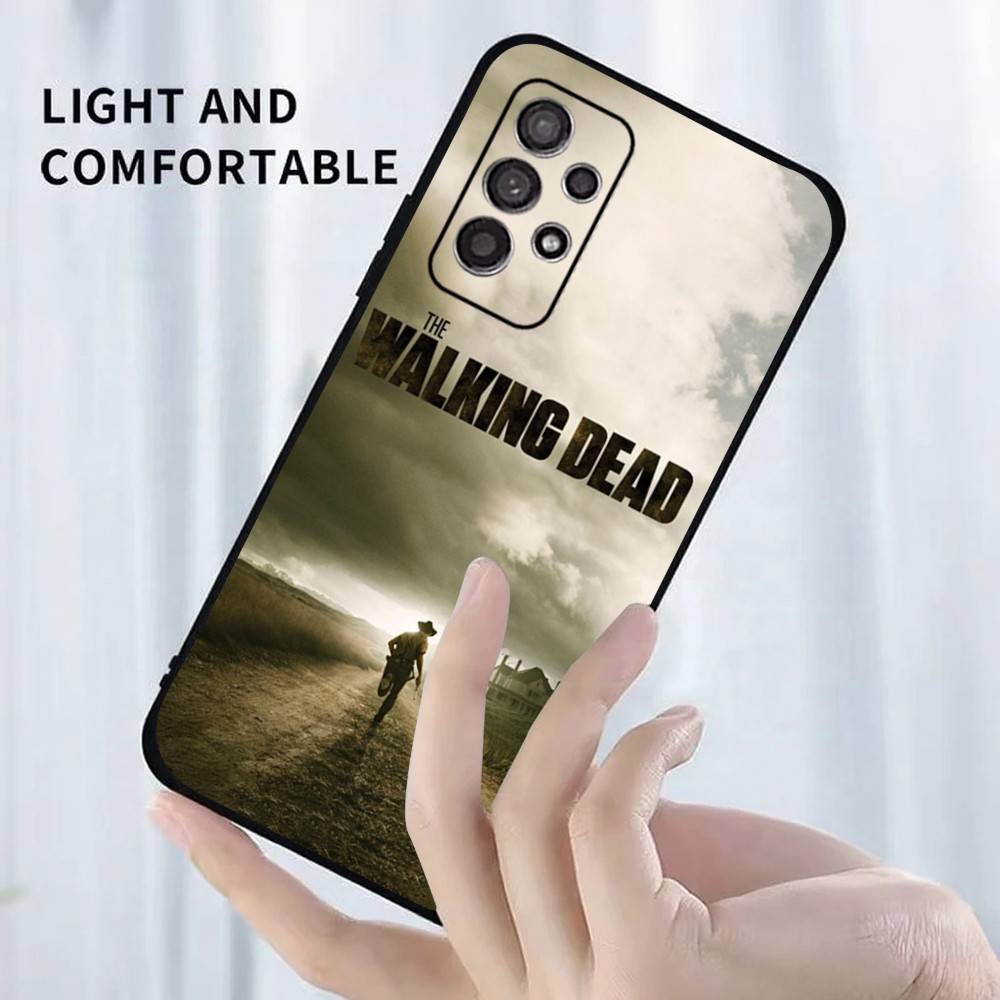 TWD T-Чехол для телефона Ходячие мертвецы Для Samsung S25,S24,S23,S22,S21,S20,S10,Ultra,Plus,Lite,FE,Мягкий силиконовый черный чехол