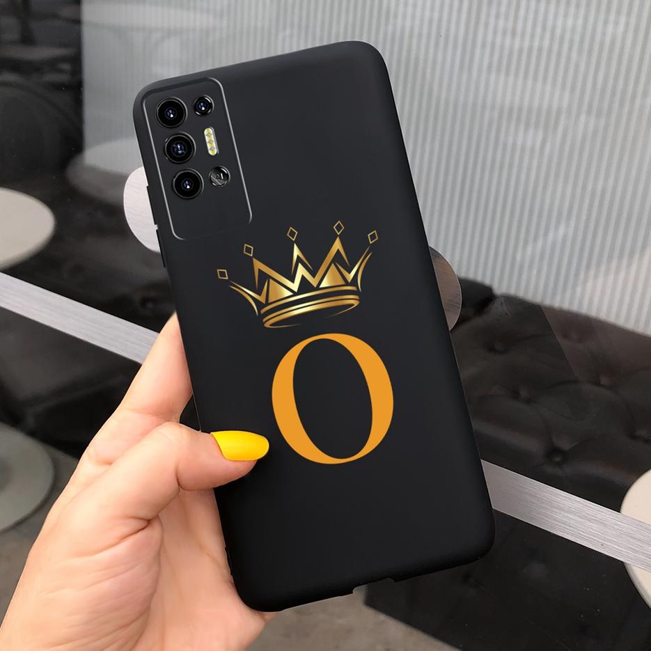 Чехол для Tecno Pova 2 LE7 LE7n Милая Корона Буквы Задняя Крышка Мягкий Силиконовый Чехол для Телефона Для Tecno Pova 2 Pova2 Coque Бампер Fundas