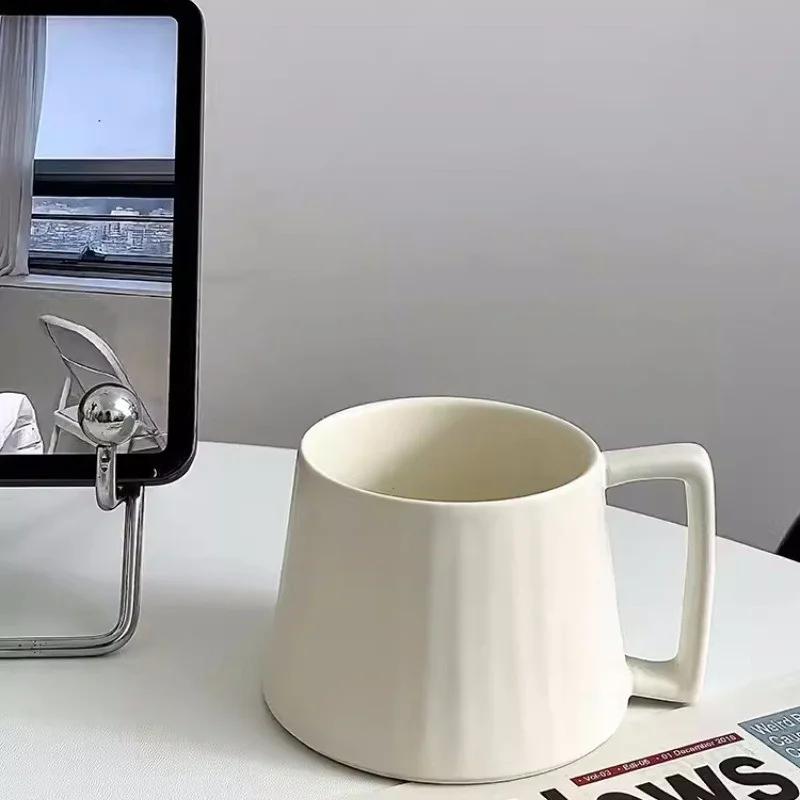 400 мл ретро кофейные чашки набор креативные керамические чашки ручной работы с ложкой кружка для молока и воды кружки для завтрака домашняя посуда для напитков домашний офис