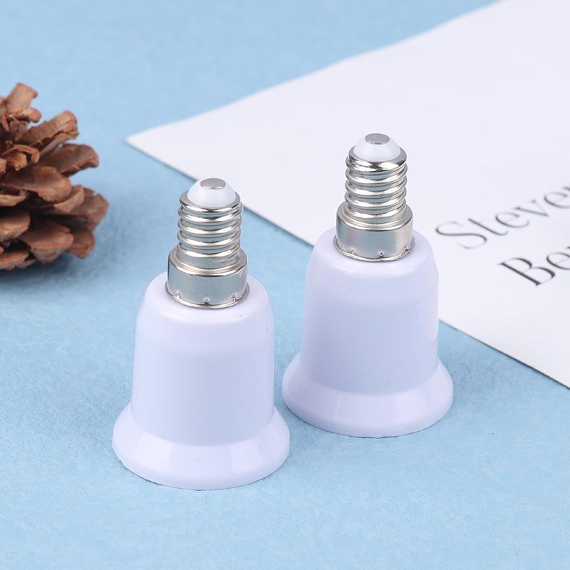 2 шт. E14 в E27 E14-D27 адаптер переходная розетка огнестойкий пластиковый адаптер переходник для лампы адаптер патрона лампы