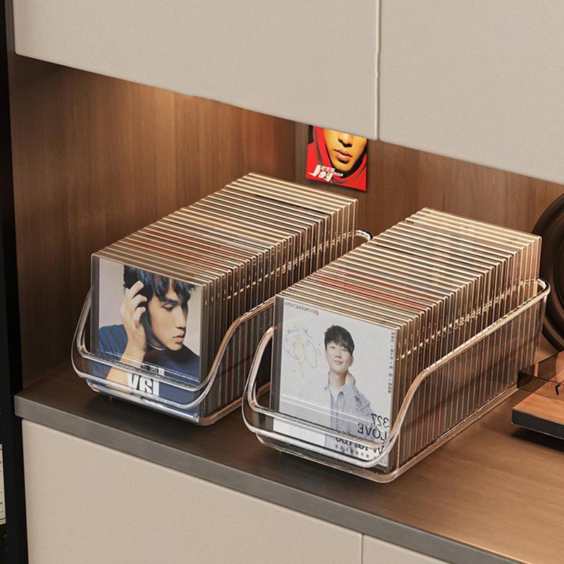 Стойка для CD-дисков, настольная черная виниловая пластинка, магнитная лента, стойка для хранения коллекций, коробка для хранения альбомов