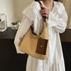 Straw Bag, Armpit Big Bag, New Trendy Beach Woven Bag, Large Capacity Portable Tote Simple Straw Bag