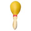 Maracas Kids Rumba Shaker Party Favor Toy PVC Hand Percussion Musical Instrument L Yellow