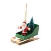 Practical Sleigh Ornament Christmas Sled Car Handcrafts Tree Pendant for Wedding Fireplace