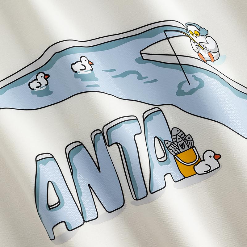 Anta Autumn Casual Sports Big Logo Hoodie Men Hoodies 952548708-1