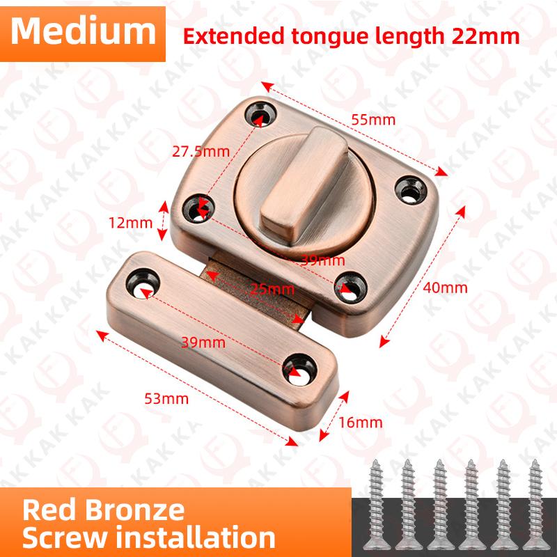 KAK 3 Digit Security Cabinet Password Locks Non-Punch Keyless Door Lock Latch Combination Code Child Safety Lock Anti-theft 4
