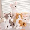 40CM Stuffed Lifelike Cats Plush Toy Simulation Cute Cat Doll Pet Toys Home Decor Gift for Girls Birthday Gift