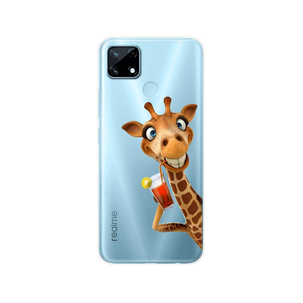 Для Realme C12 C25 C25S 7i Global Чехол Силиконовая задняя крышка для Realme Narzo 20 30A Чехол для телефона ТПУ Мягкий чехол-бампер Etui
