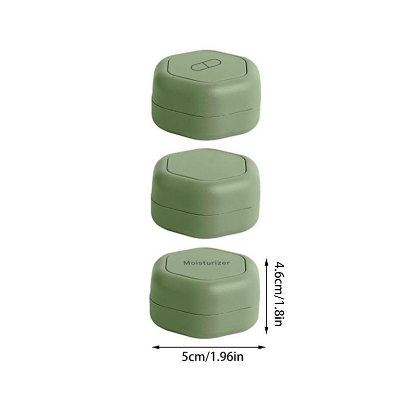 3 шт. Портативный магнитный дозатор для косметики, дорожный контейнер для хранения, магнитный штабелируемый флакон-дозатор для крема для лица, солнцезащитного крема, органайзер