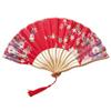 Style Bamboo Wooden Personalized Flower Home Decoration Dance Hand Fan Folding Fan Fan Crafts