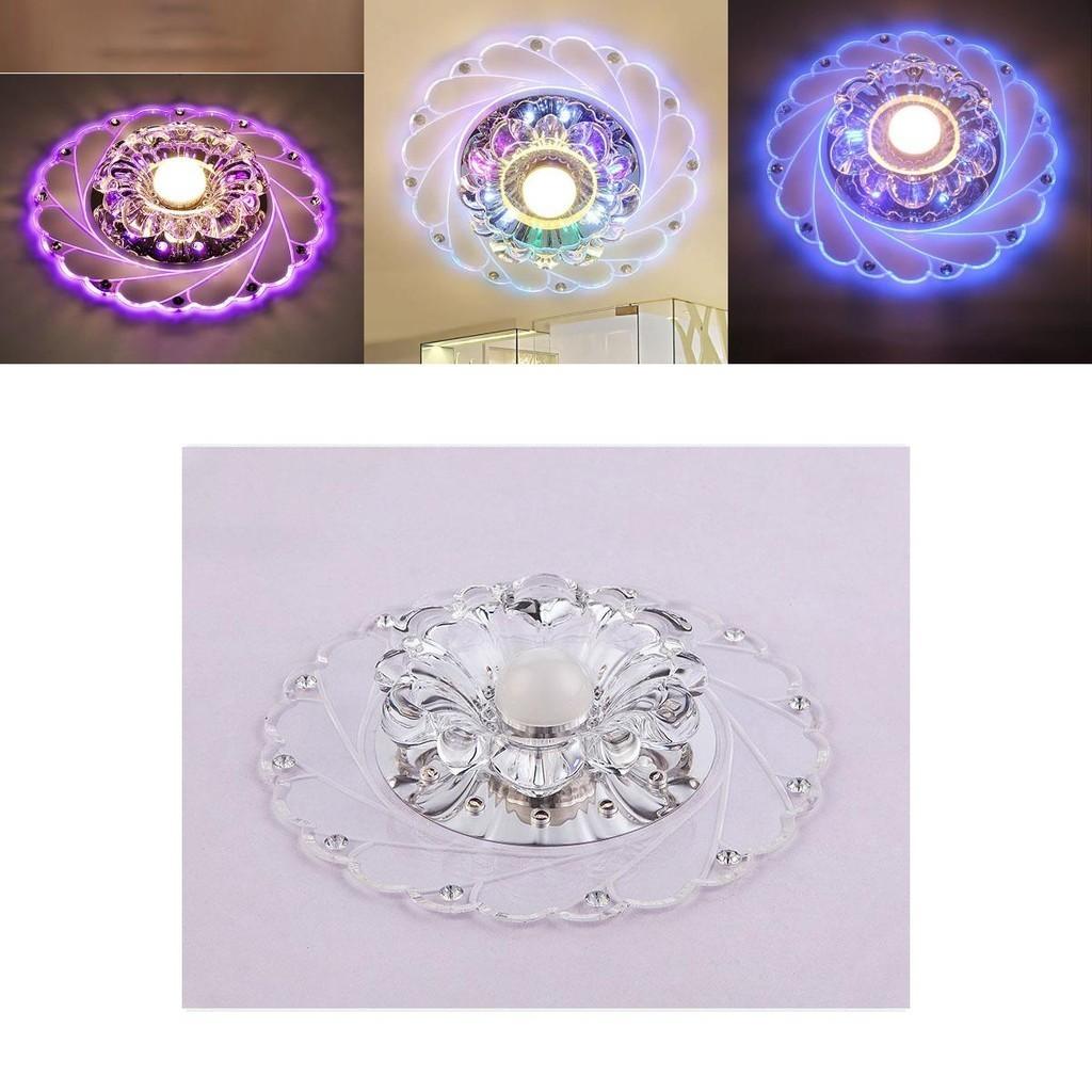 Premium Quality 3w Crystal Led Ceiling Lamp With Versatile Flower Shape For Home Decor