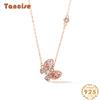 Tancise S925 Sterling Silver Luxury Personality Pendant Necklace Women's Classic Tide Necklace
