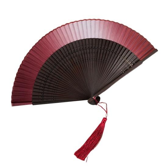 Ancient Fan Hollow Out with Tassels Vintage Bamboo Folding Fan Decor Ladies Hand Fan Daily Use
