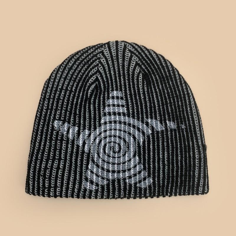 Winter Striped Star Graffiti Knit Beanie Unisex Warm Streetwear Skull Cap