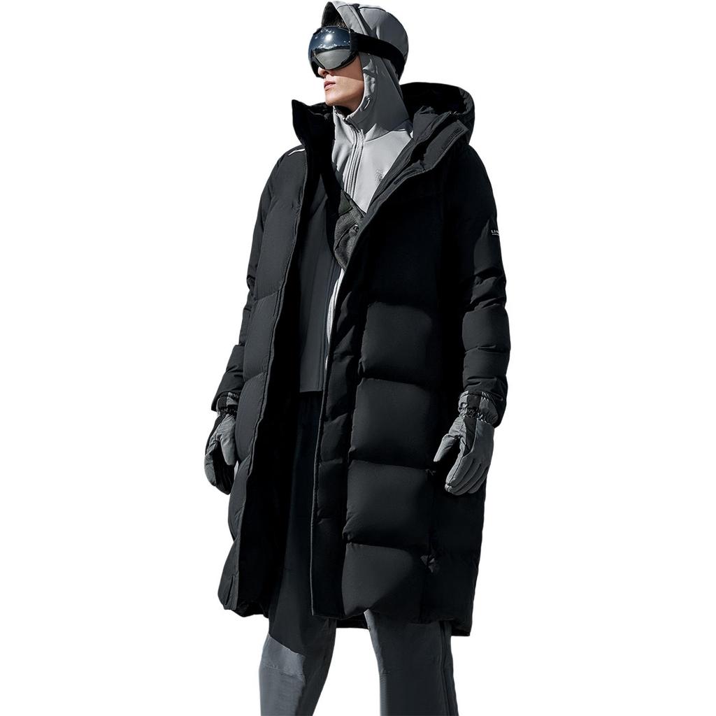 Li Ning Серия Фитнес Толстовка с капюшоном Логотип с буквами Застежка-молния Повседневная Пуховая куртка Мужская Верхняя одежда AYMV765-2