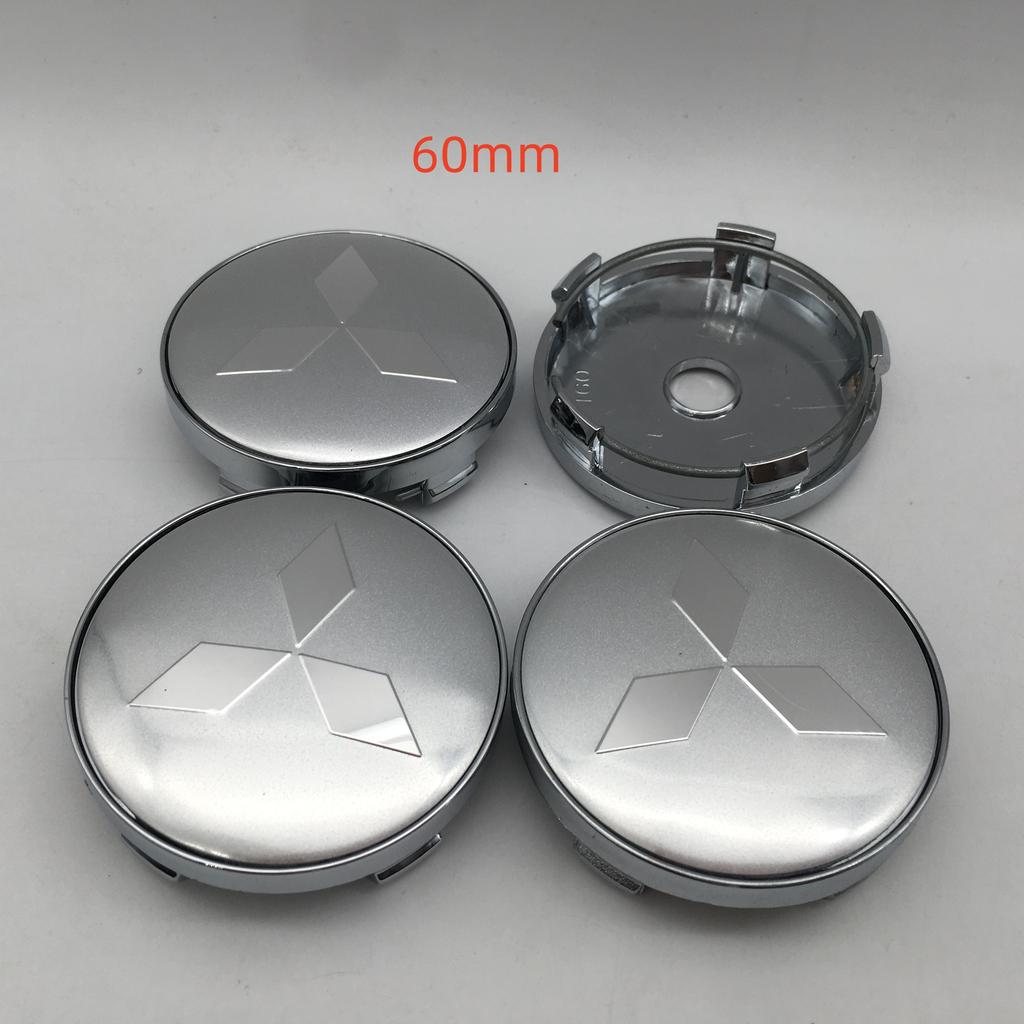 4pcs 3D 56mm 60mm 68mm for Mitsubishi Car Wheel hub Center Cap emblem Badge covers sticker Decals styling auto Accessories