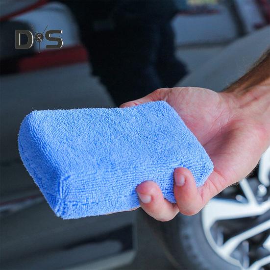Мягкий аппликатор из микрофибры, супер водопоглощающая автомобильная губка для мытья воском, чистящая подушечка, автомобильные аксессуары