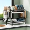 Стеллаж для сушки посуды, антикоррозийная полка для хранения, съемная полка для посуды, многофункциональный органайзер для кухонных столовых приборов