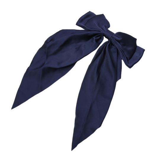 Заколка для волос Yousheng с бантом, тематическая, шифоновая, с длинной лентой, зажим для волос, яркий цвет, легкая, краб для волос на затылок, аксессуары для волос